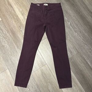 LOFT purple Skinny Ankle Pants